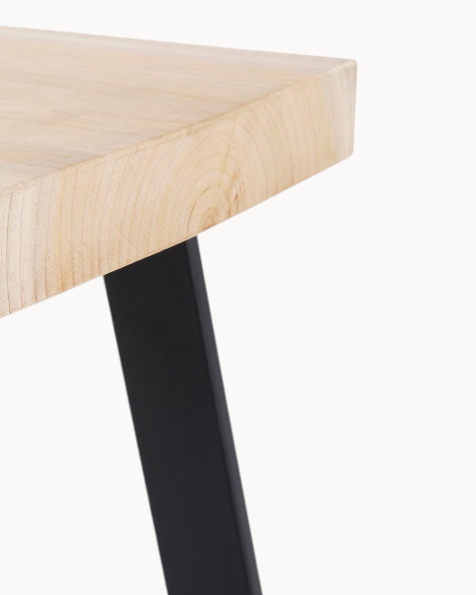 Mica Decorations - Wooden Chic Stool Made of Spruce Wood - 46x32x46 cm