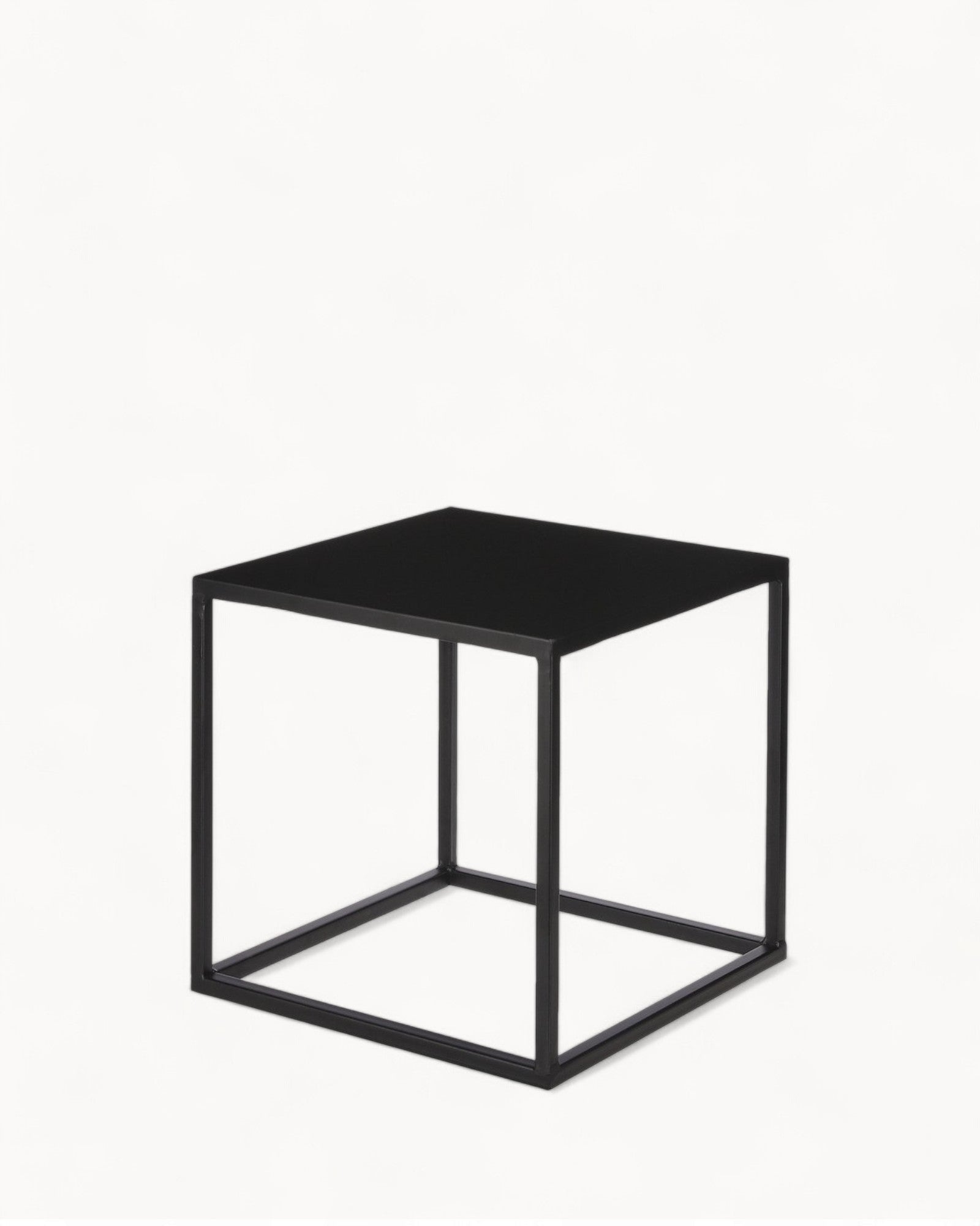 Mica Decorations - Goa Side Table Set of 2 - Black Metal - L35 x W35 x H33 cm