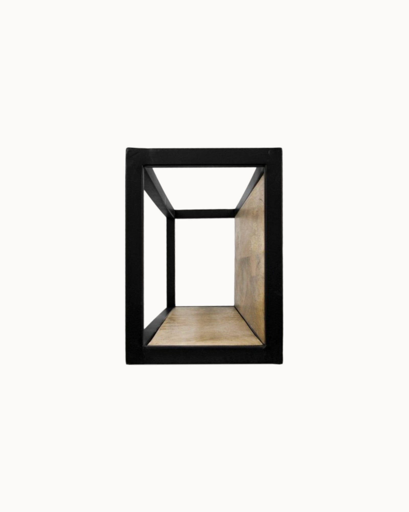 Wall Shelf - HSM Collection Levels - Mango Wood/Metal - Natural/Black