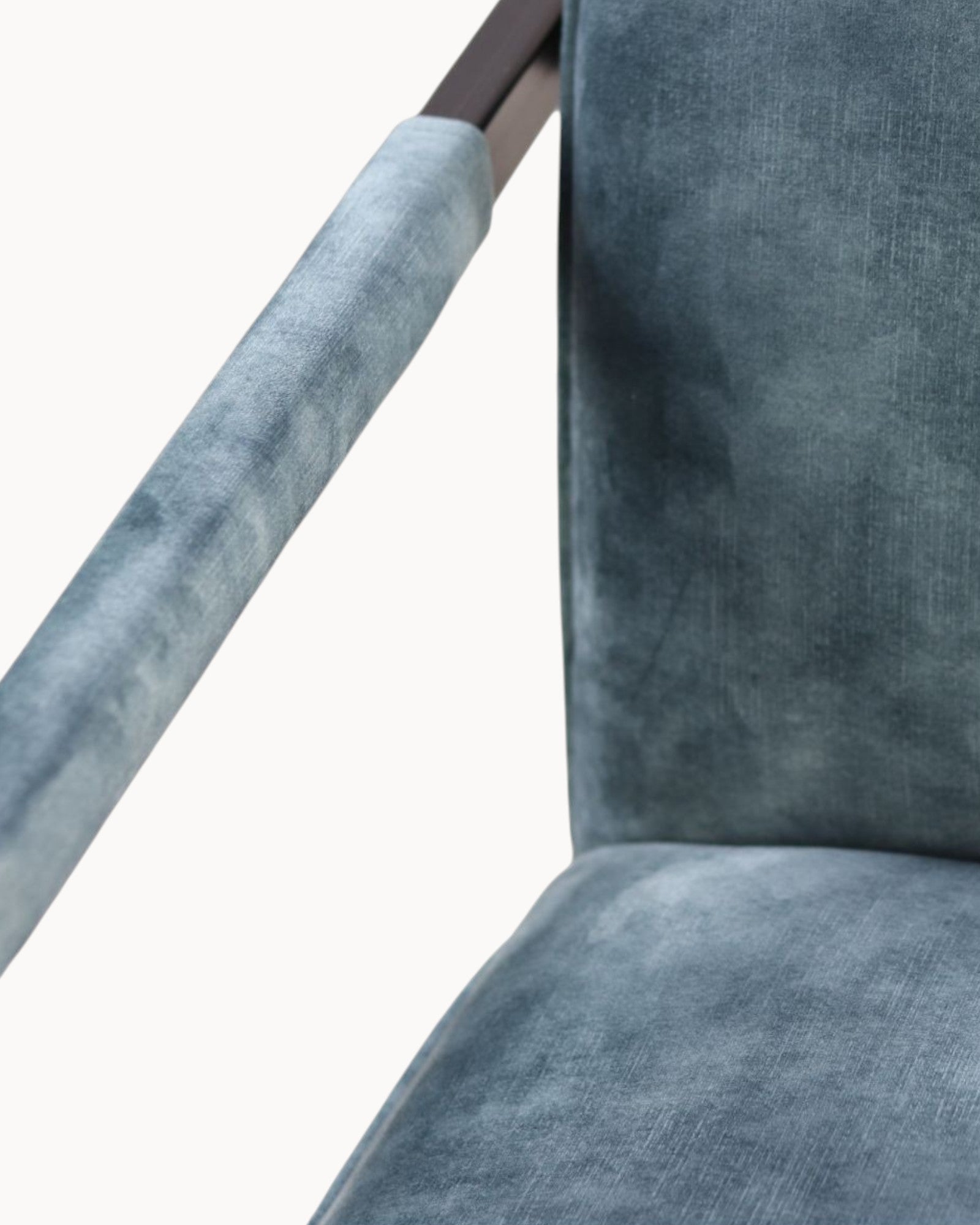 HSM Collection Dining Chairs Set of 2 - Blue Velvet - Black legs