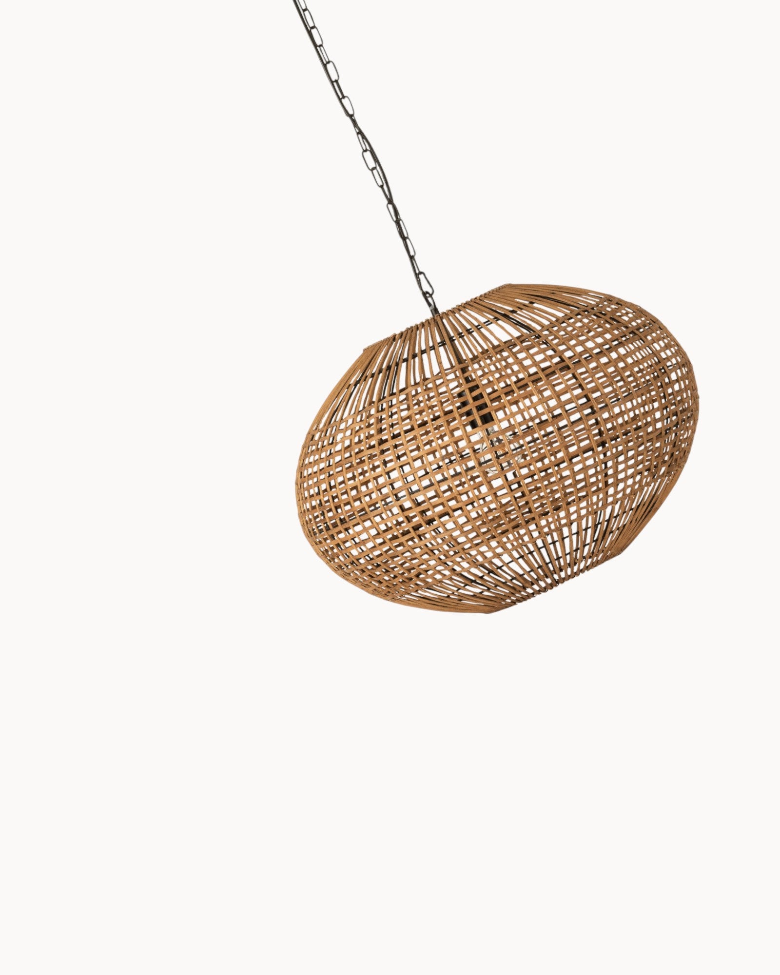 J-Line – Hanging Lamp – Natural Rattan & Metal – 59cm – E27 Socket