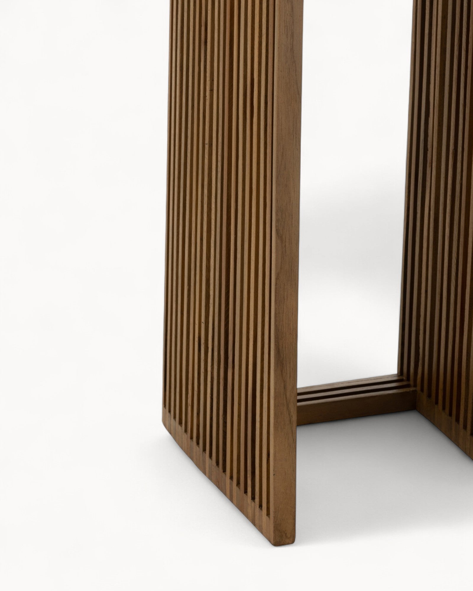 J-Line – Set of 2 Side Tables – Recycled Teak, Natural Wood, Cubic Design