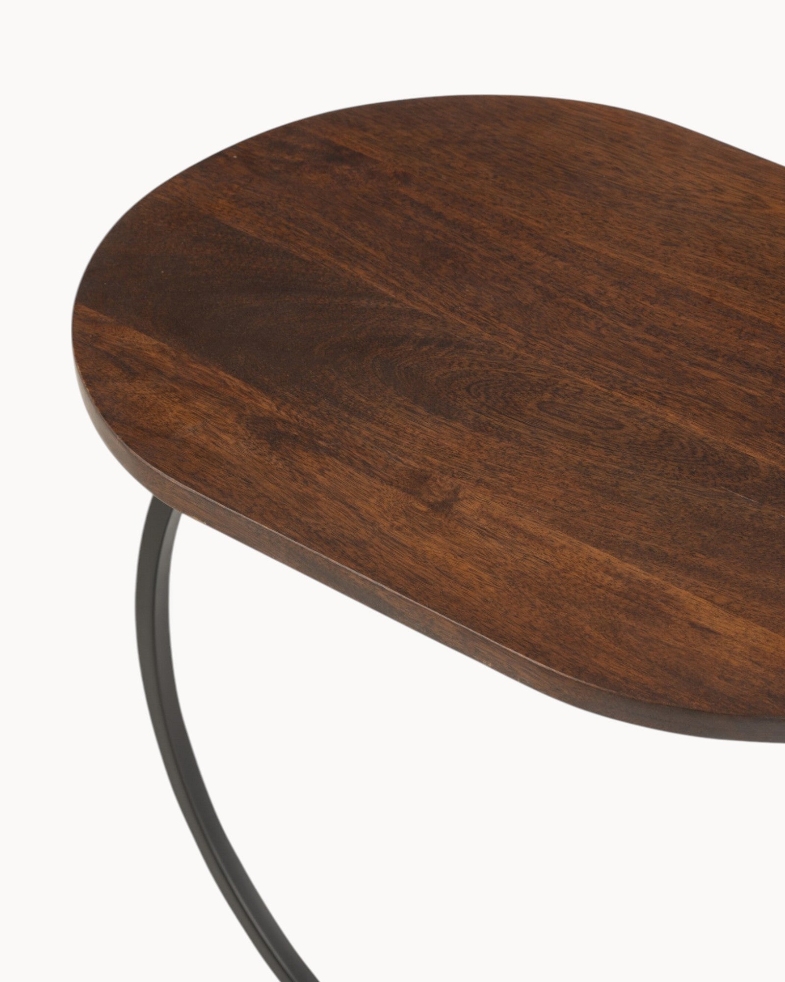 J-Line - Side Table - Industrial Black Iron & Mango Wood - 50x35x59 cm