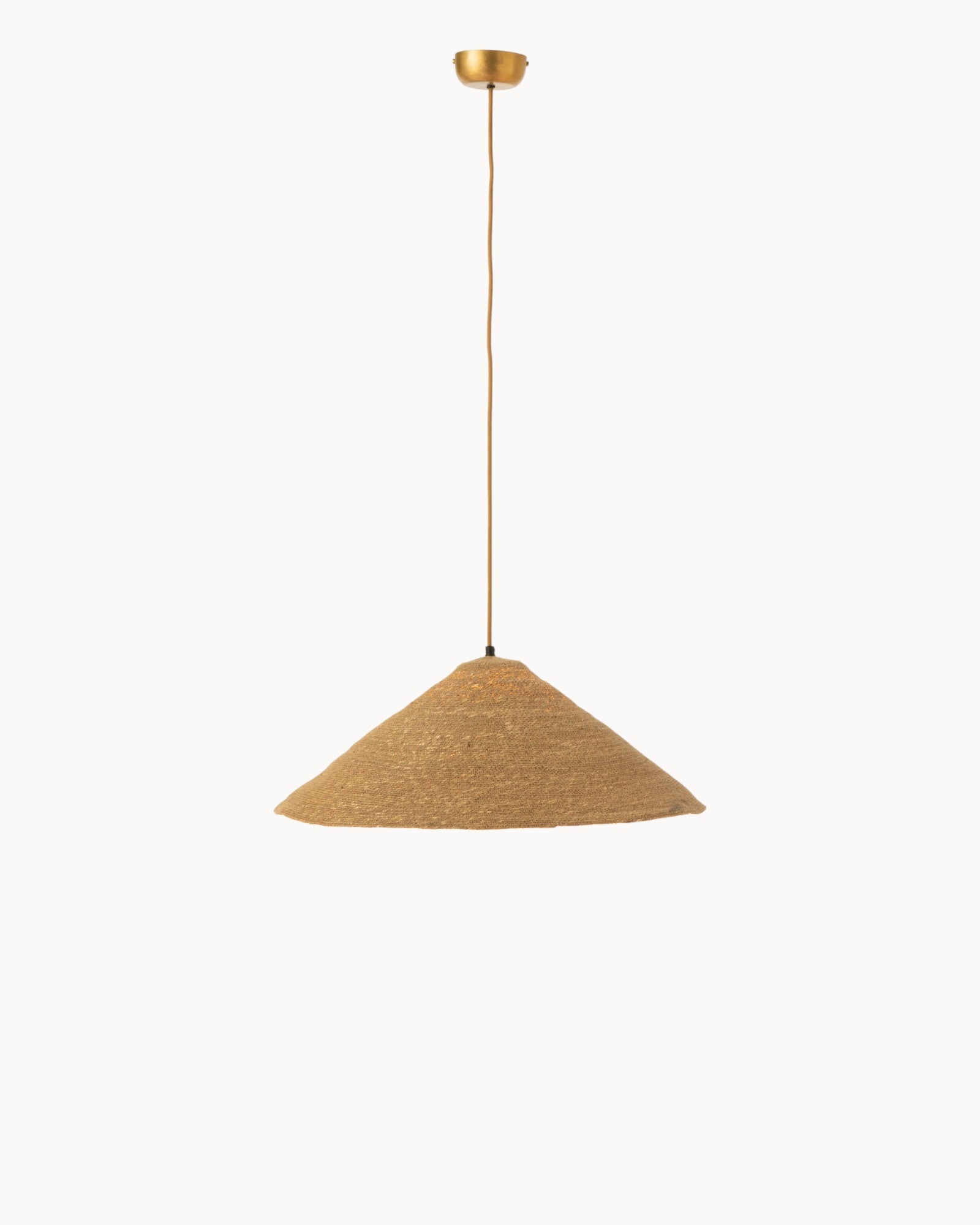 Hanging Lamp – Natural Moonj Grass – Small Rattan Shade – 60cm – Indoor Lighting