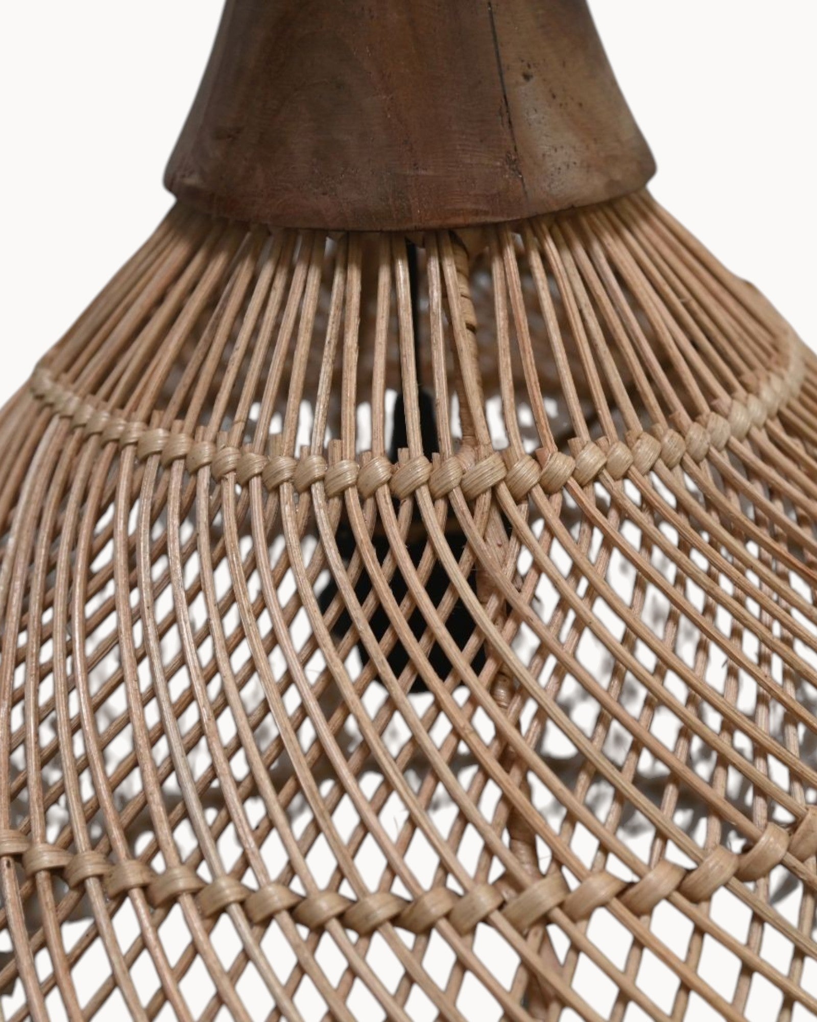 Hanging Lamp Rattan Natural Ø43cm - HSM Collection - Teak - E27 Socket