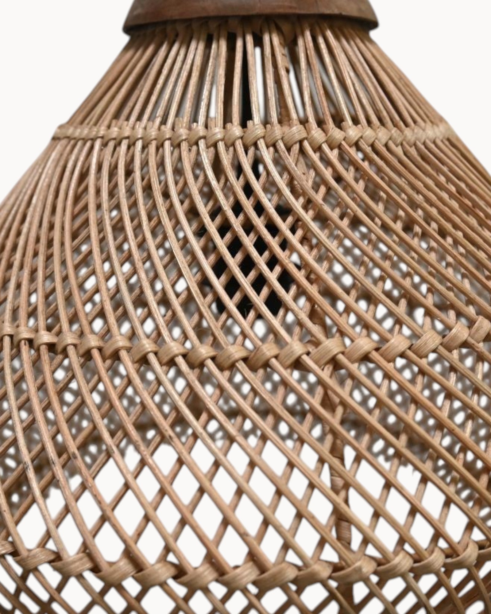 Hanging Lamp Rattan Natural Ø43cm - HSM Collection - Teak - E27 Socket