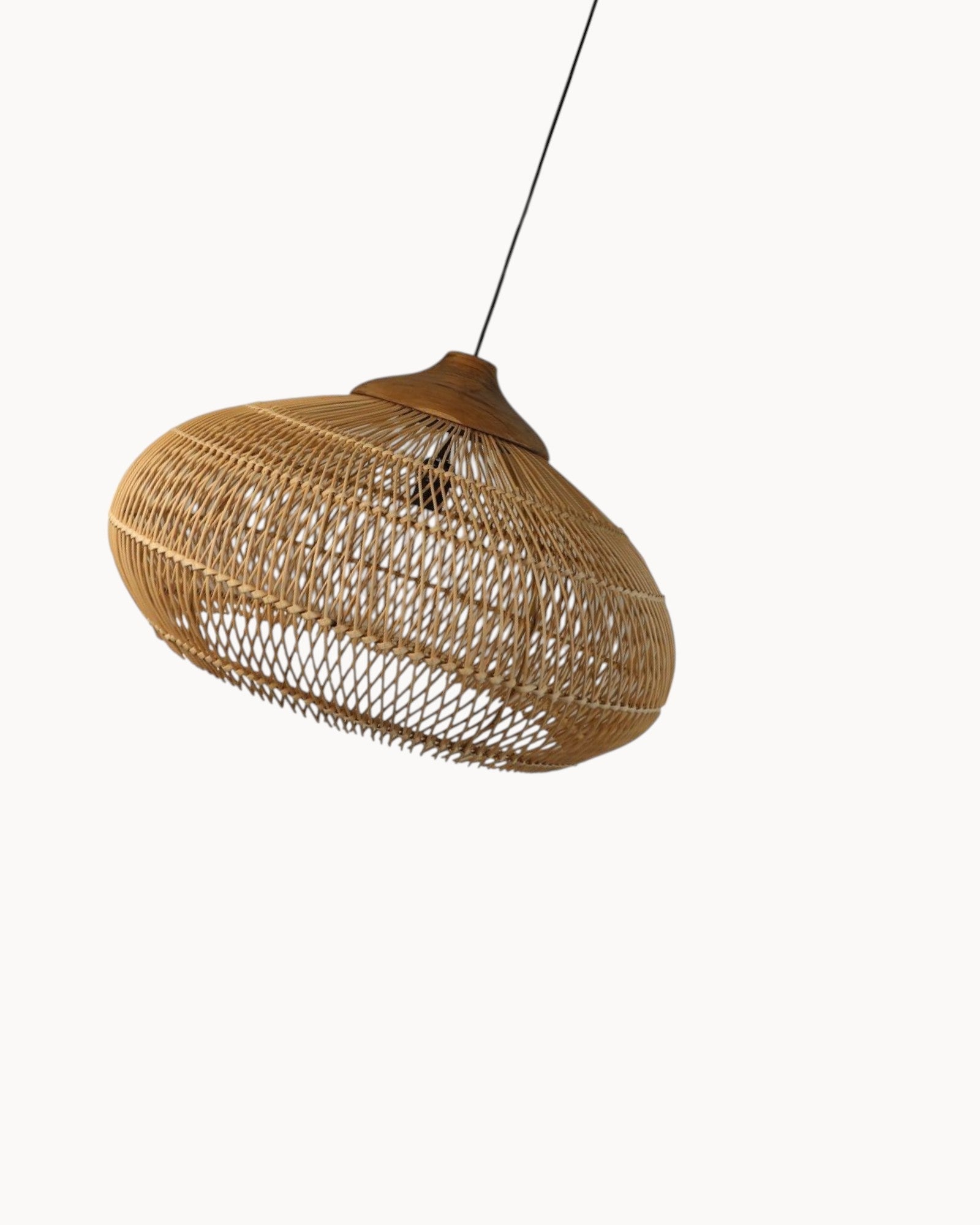 HSM Collection - Pendant Light Natural Glow Rattan Teak Natural Ø65 cm