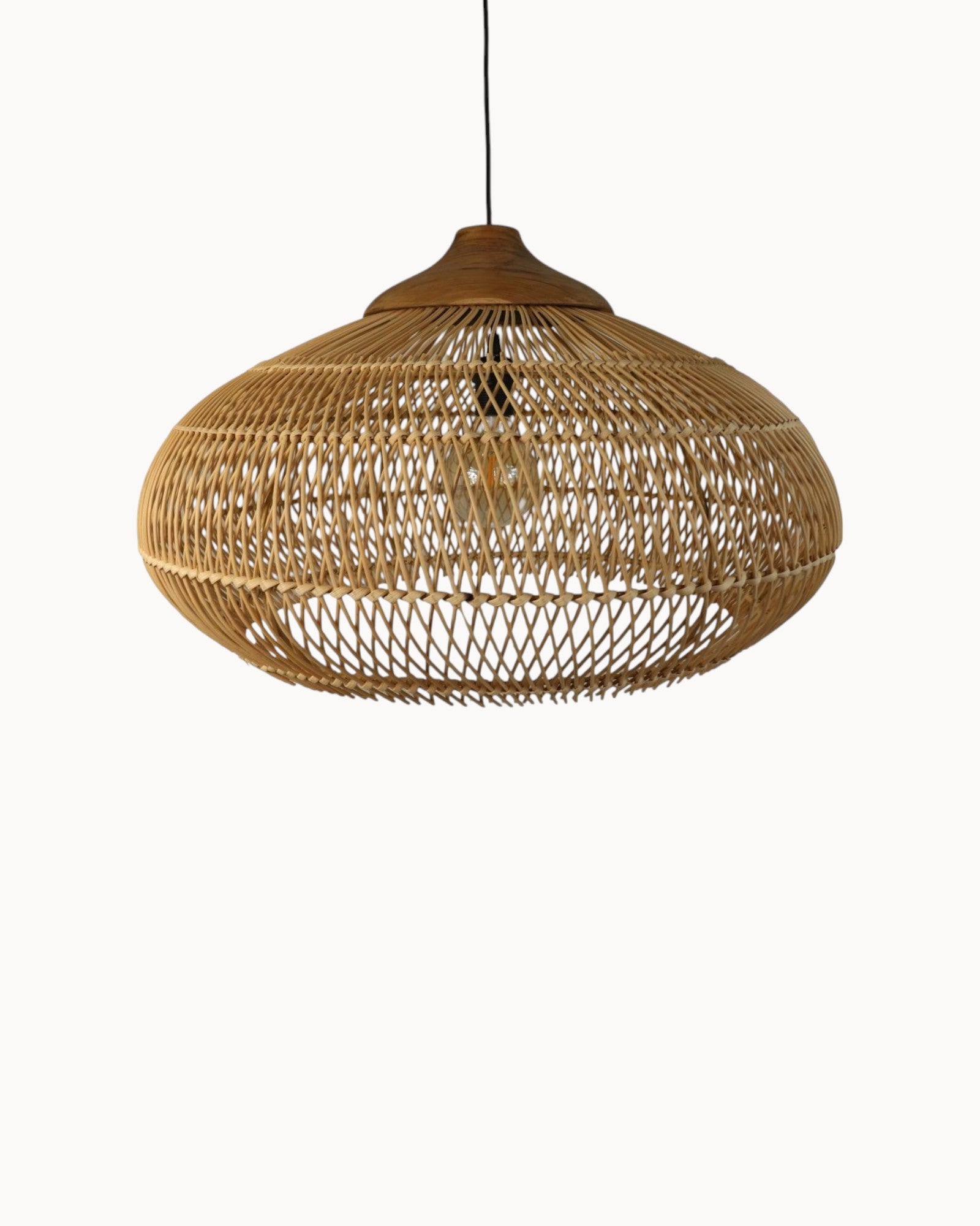 HSM Collection - Pendant Light Natural Glow Rattan Teak Natural Ø65 cm