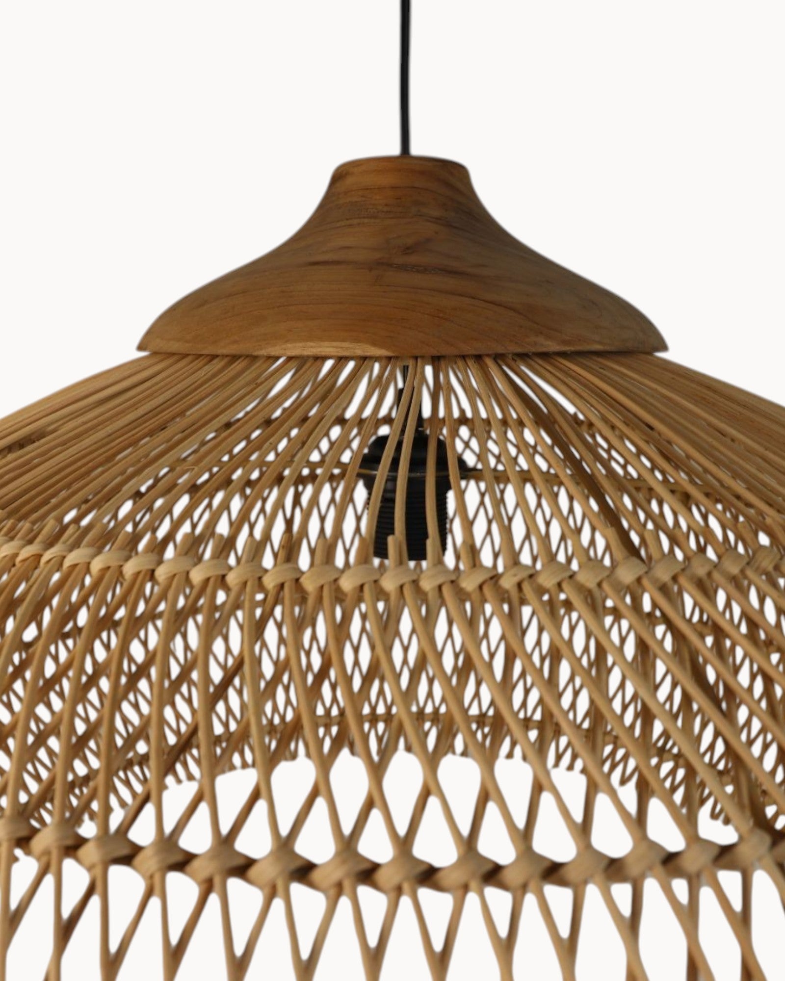 HSM Collection - Pendant Light Natural Glow Rattan Teak Natural Ø65 cm