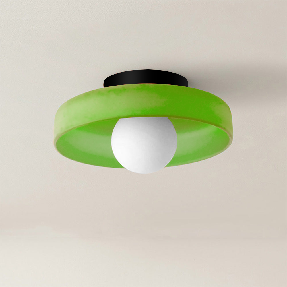 Modern Ceiling Light, Amber Glass, G9 LED, 25/35 cm, 220–240V