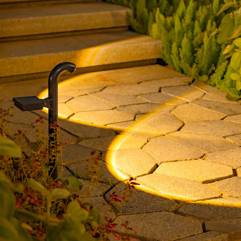 Moderne zonnetuinlamp met grondpen