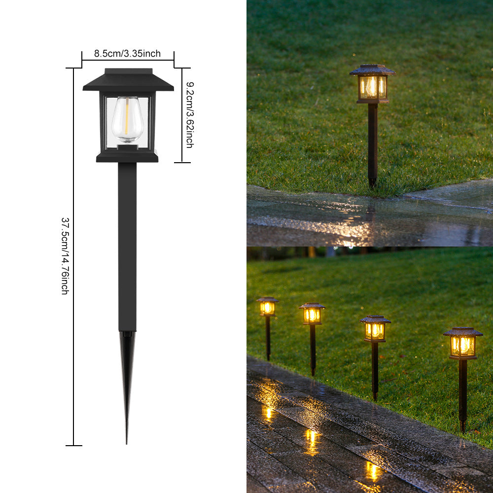 Vintage Solar Garden Light – LED Outdoor Light with Ground Spike