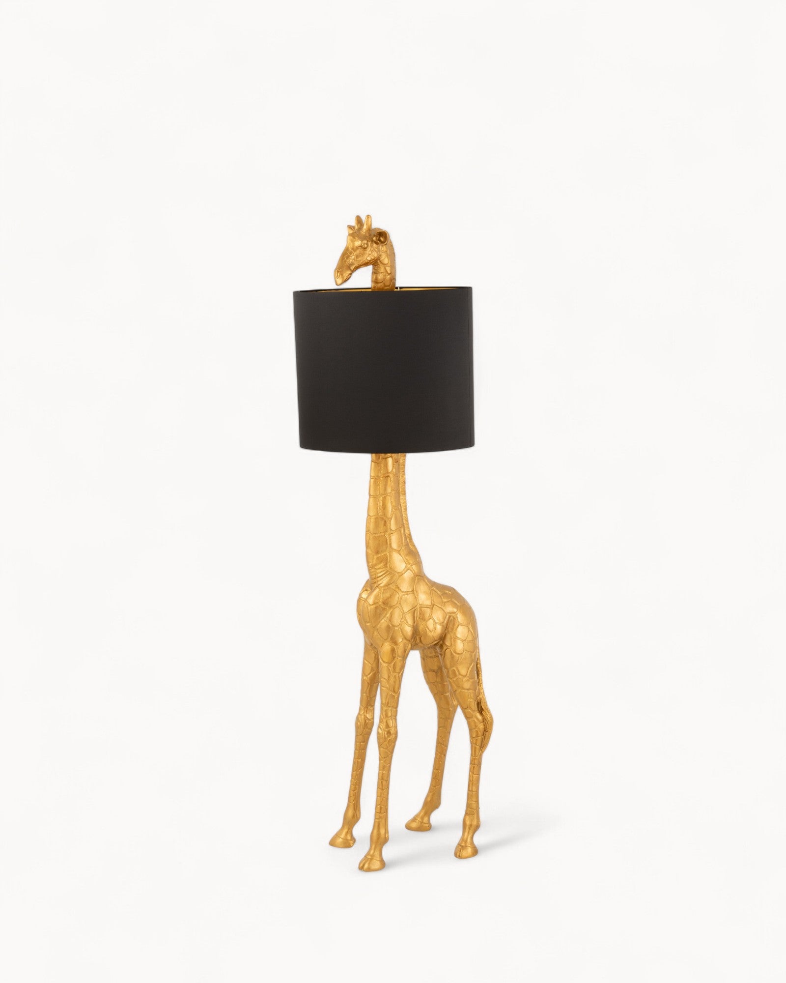 Giraffe Gold Floor Lamp - Elegant Design in Black and Gold, 179 cm