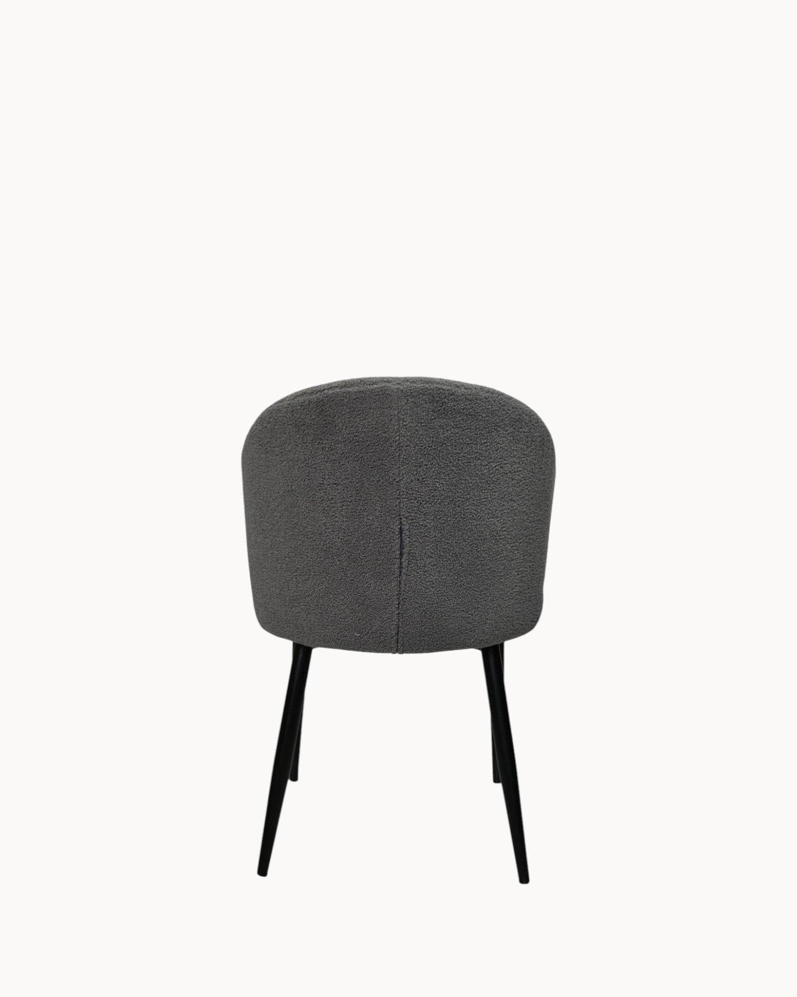 HSM Collection - Dining Chair Yuna Set of 2 - Gray/Black - Fabric & Metal