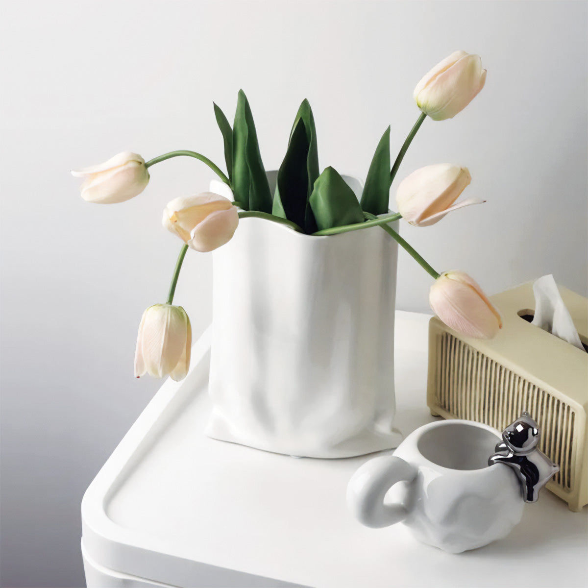 Geplooide Bloemenvaas