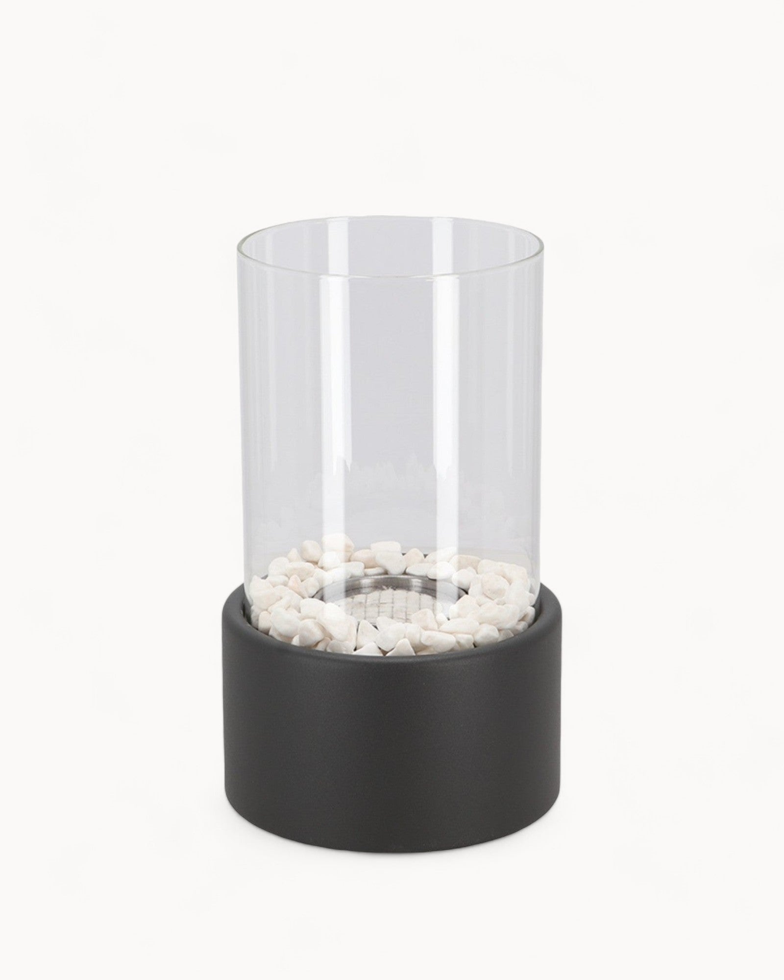 Eternal Flame Oil Lamp, 26x14cm Metal & Glass, Open Flame, Safe, Elegant