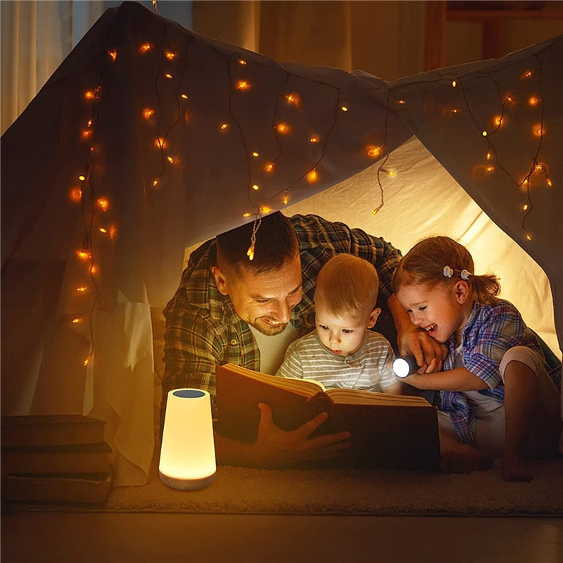 Touch Nachtlicht USB Wiederaufladbar | Touch Sensor | Farbwechsel | Sanftes Licht | Leselicht & Romantische Stimmung