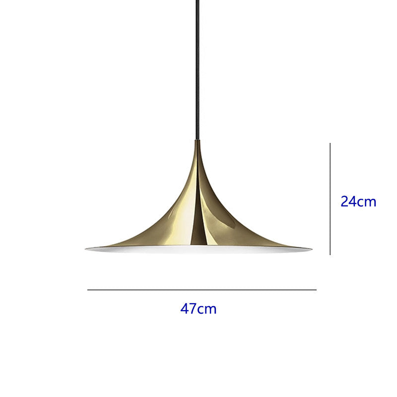 Minimalistische Trompeten-Design Pendelleuchte – Moderne Hängelampe mit 3 Lichtfarben