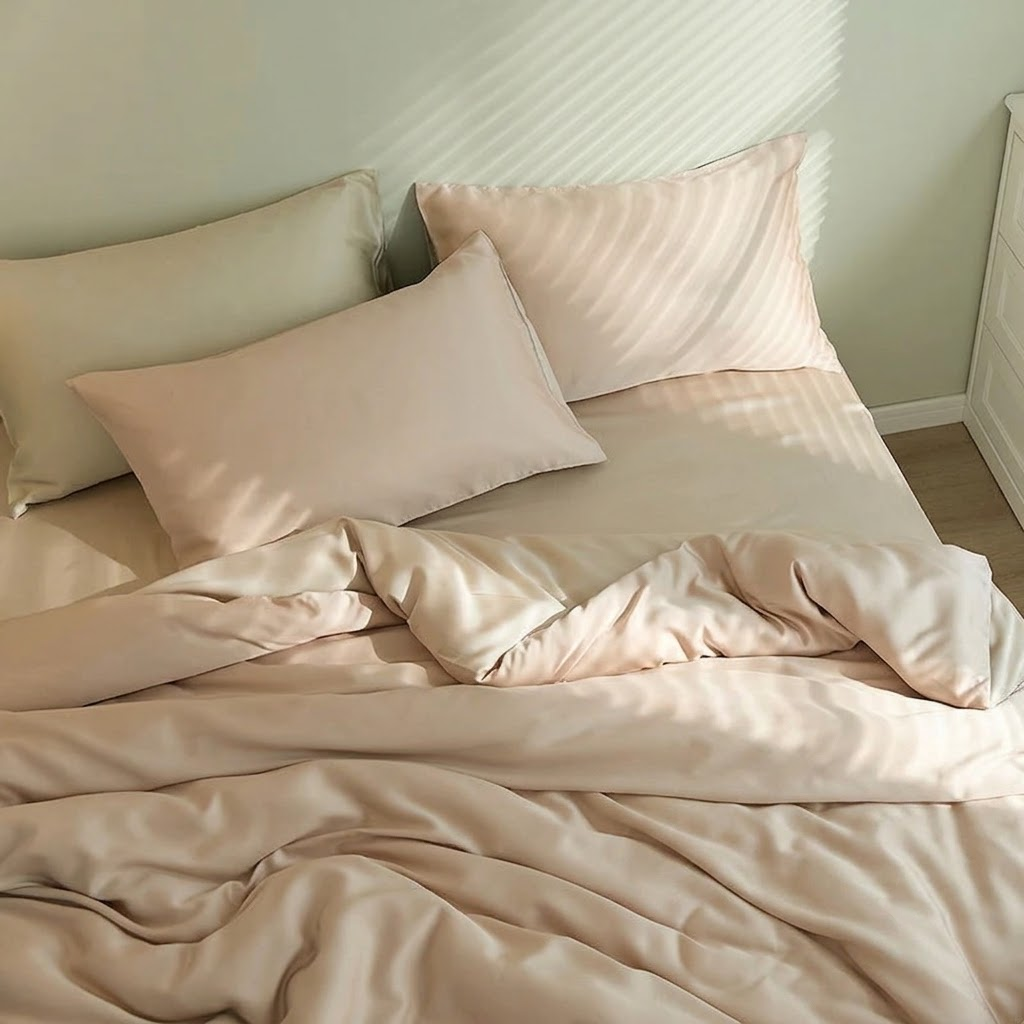 Summer Cooling Silk Bedding Set
