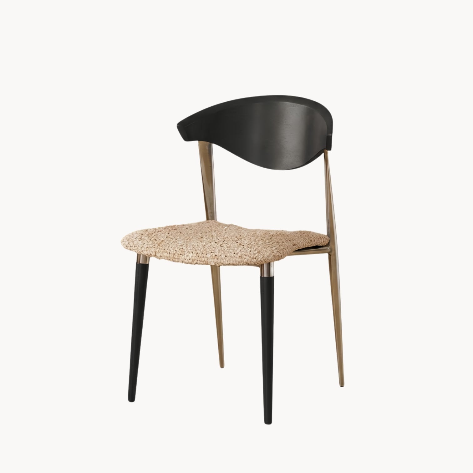 Mid-Century Modern Solid Wood Dining Chair