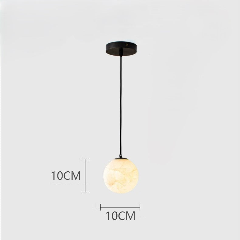 Elegant Marble Pendant Light for Bedside & Living Area