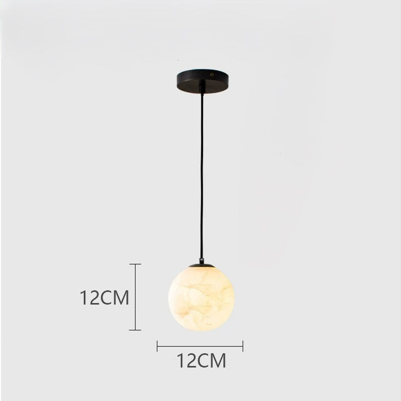 Elegant Marble Pendant Light for Bedside & Living Area