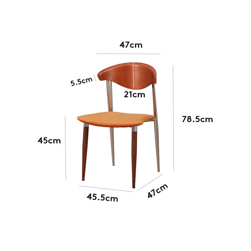 Mid-Century Modern Massief Houten Eetkamerstoel