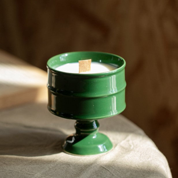 Vintage Keramieken Kandelaar – Elegant Decoratief Object in Retrostijl