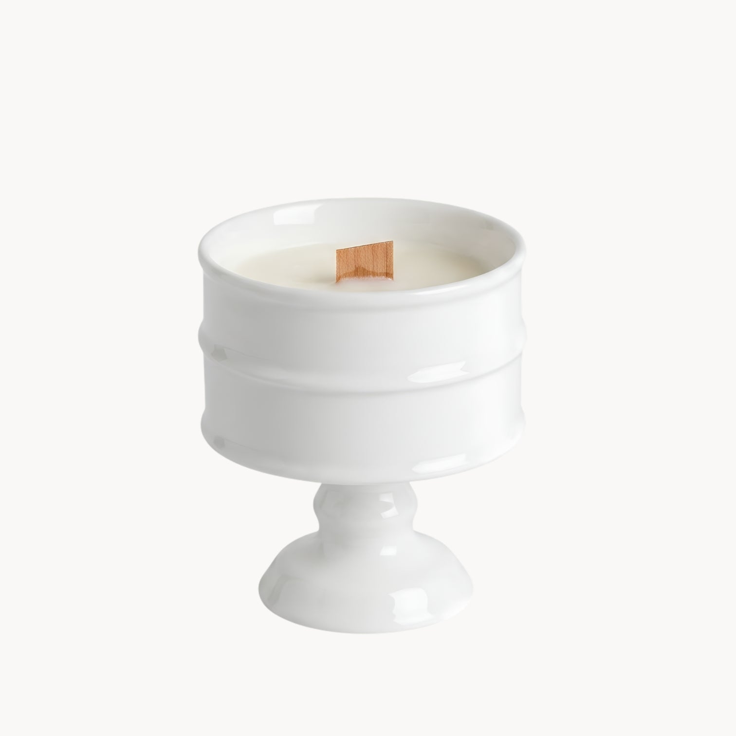 Vintage Ceramic Candle Holder – Elegant Decorative Object in Retro Style