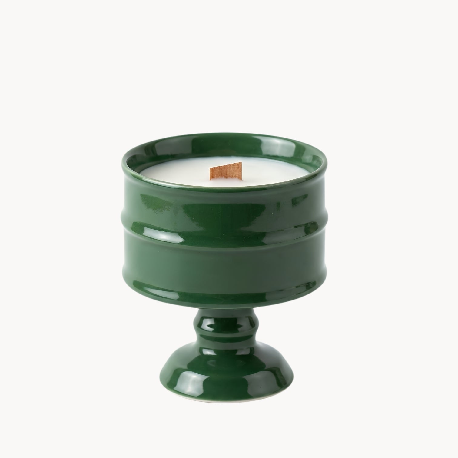 Vintage Ceramic Candle Holder – Elegant Decorative Object in Retro Style