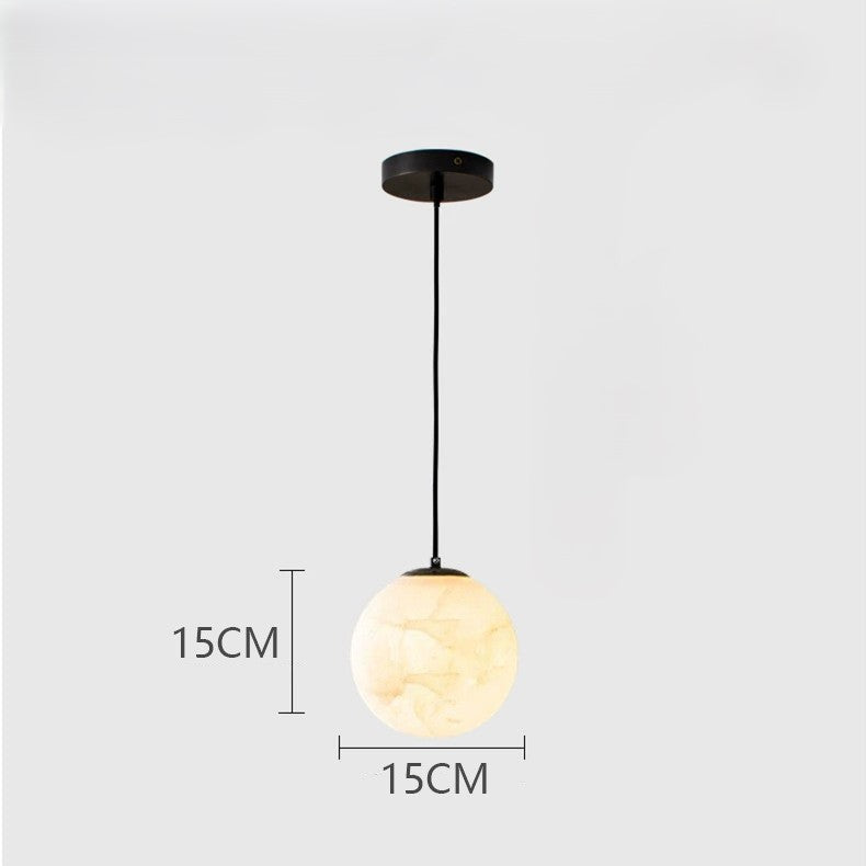 Elegant Marble Pendant Light for Bedside & Living Area