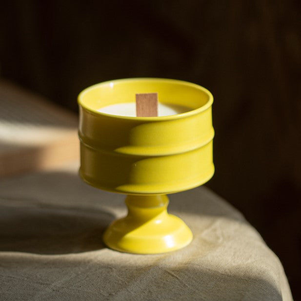 Vintage Keramieken Kandelaar – Elegant Decoratief Object in Retrostijl