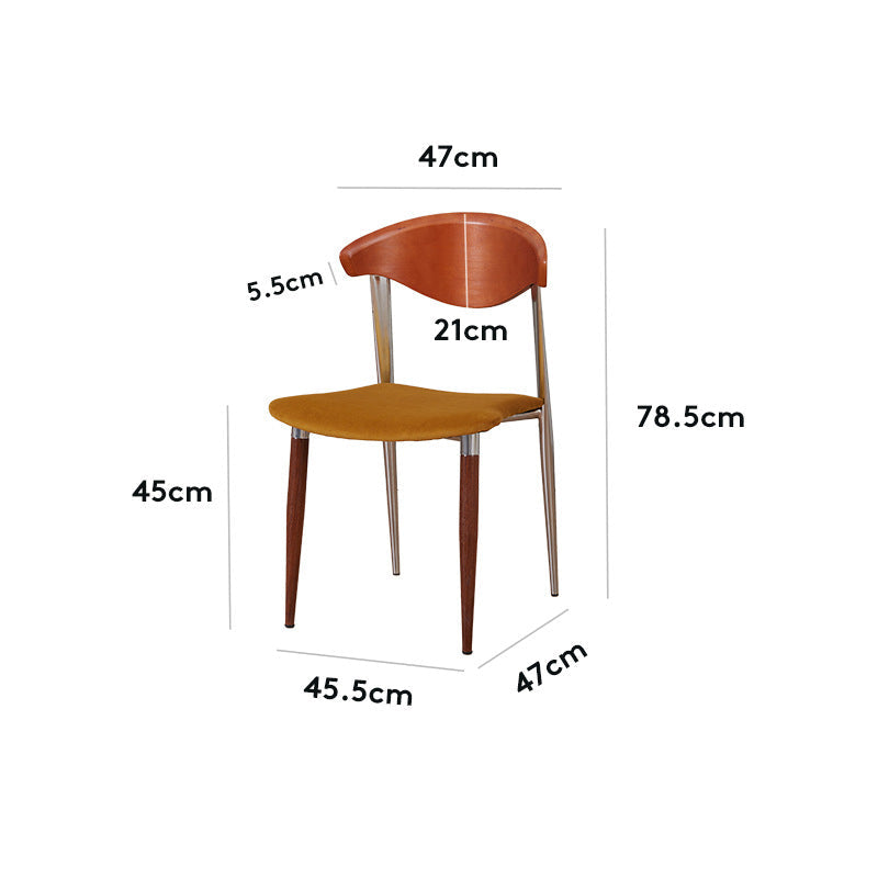 Mid-Century Modern Massief Houten Eetkamerstoel