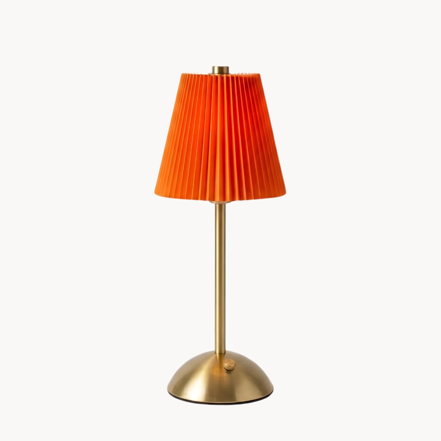 Geplooide stoffen tafellamp – Elegante bedlamp met warm licht
