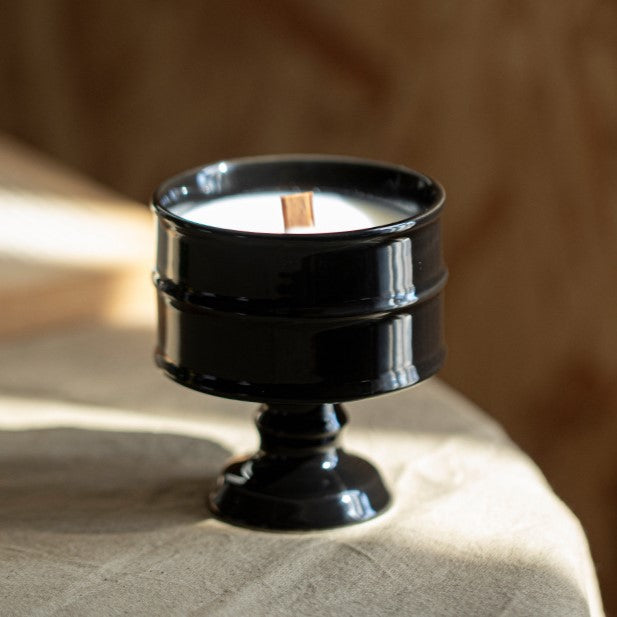 Vintage Keramieken Kandelaar – Elegant Decoratief Object in Retrostijl