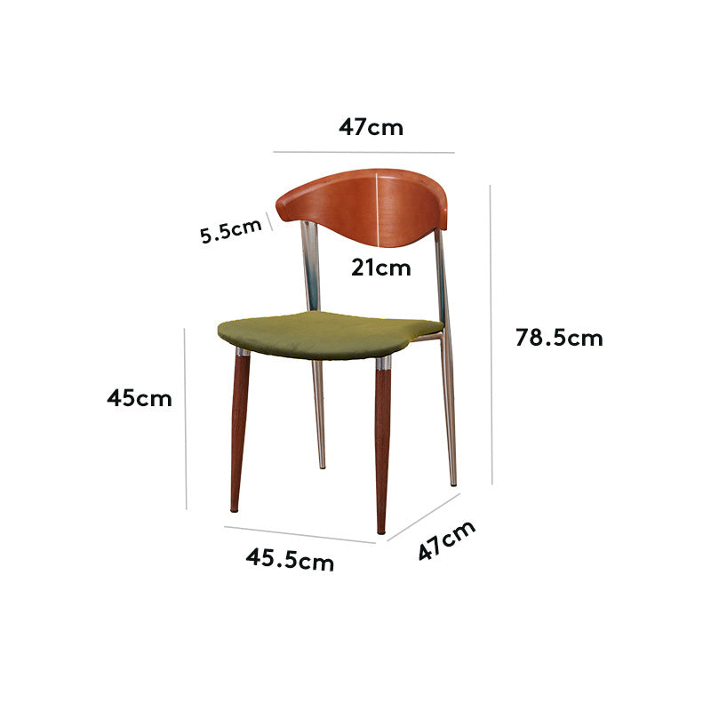 Mid-Century Modern Massief Houten Eetkamerstoel