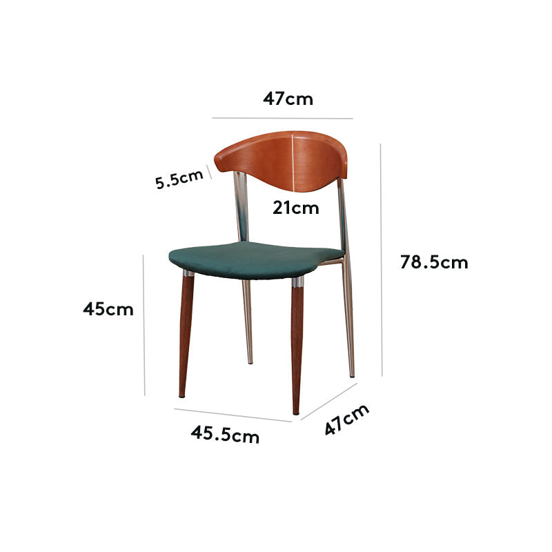 Mid-Century Modern Massief Houten Eetkamerstoel