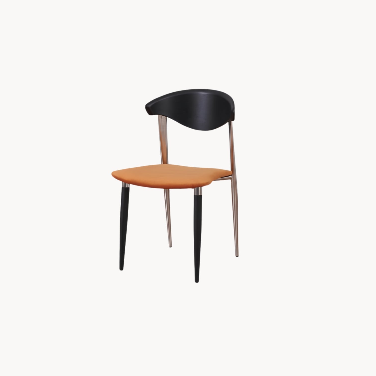 Mid-Century Modern Massief Houten Eetkamerstoel