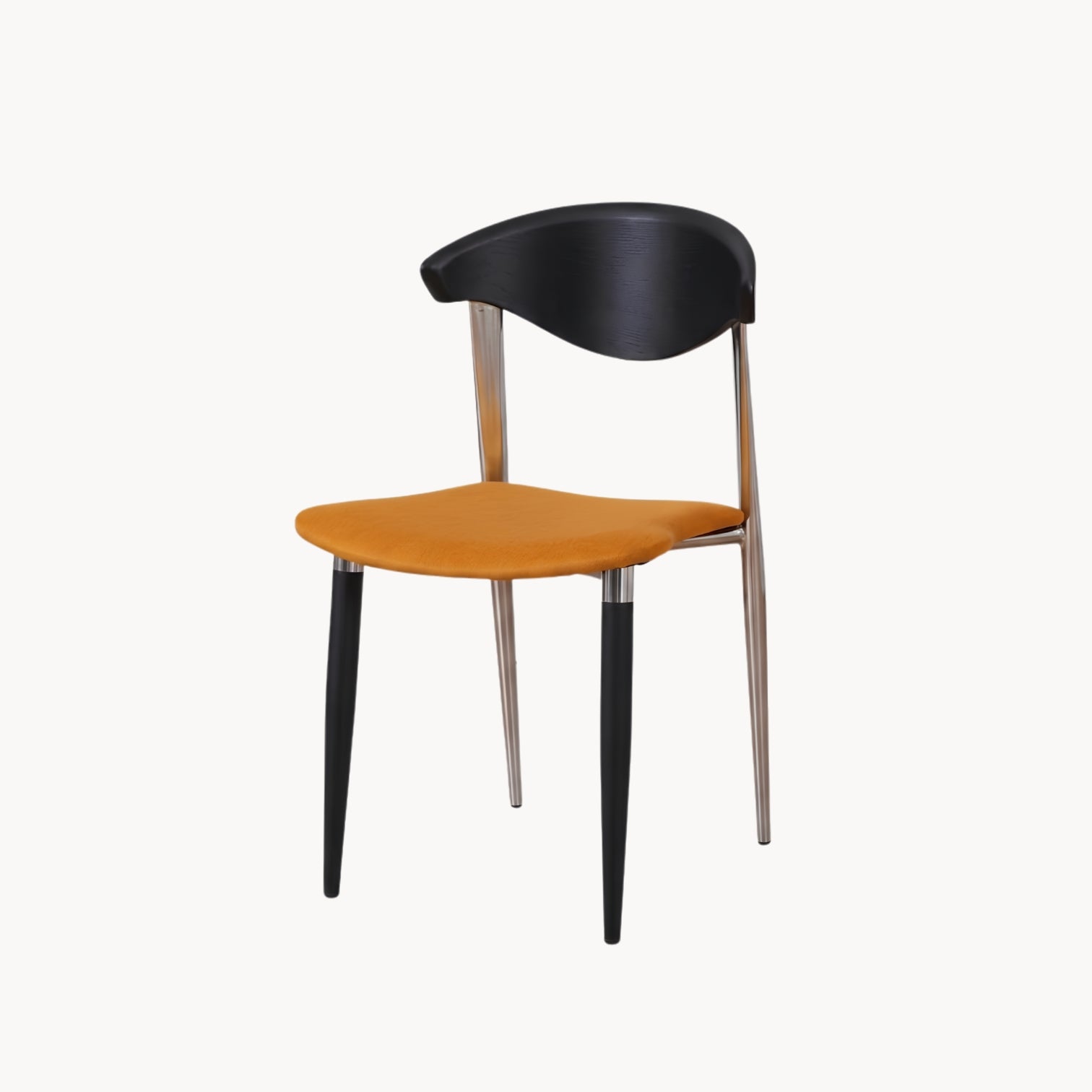 Mid-Century Modern Massief Houten Eetkamerstoel