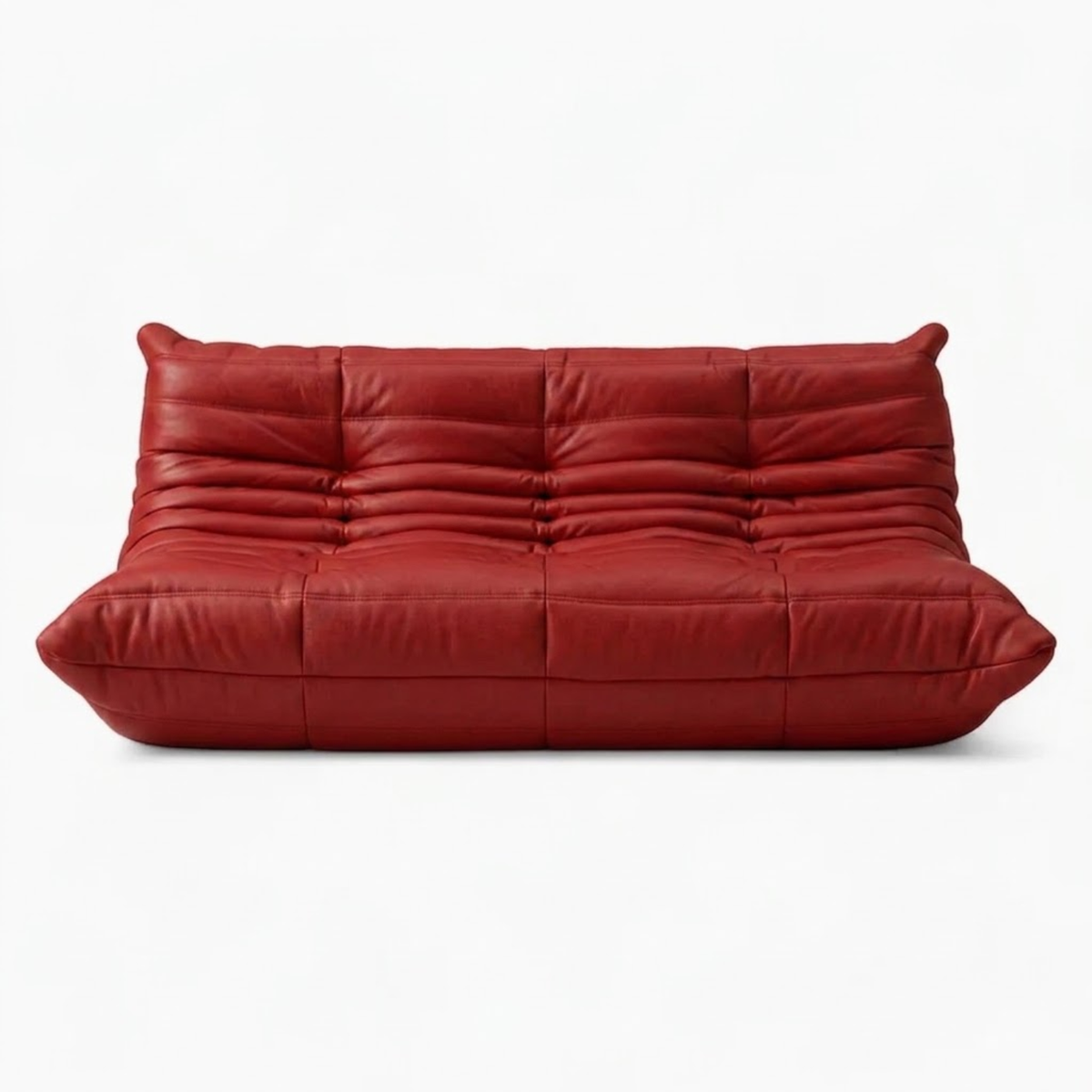 Lunensa Ripple 3-Seater Sofa Fabric – Designer Sofa, Low Seat, for Living Room