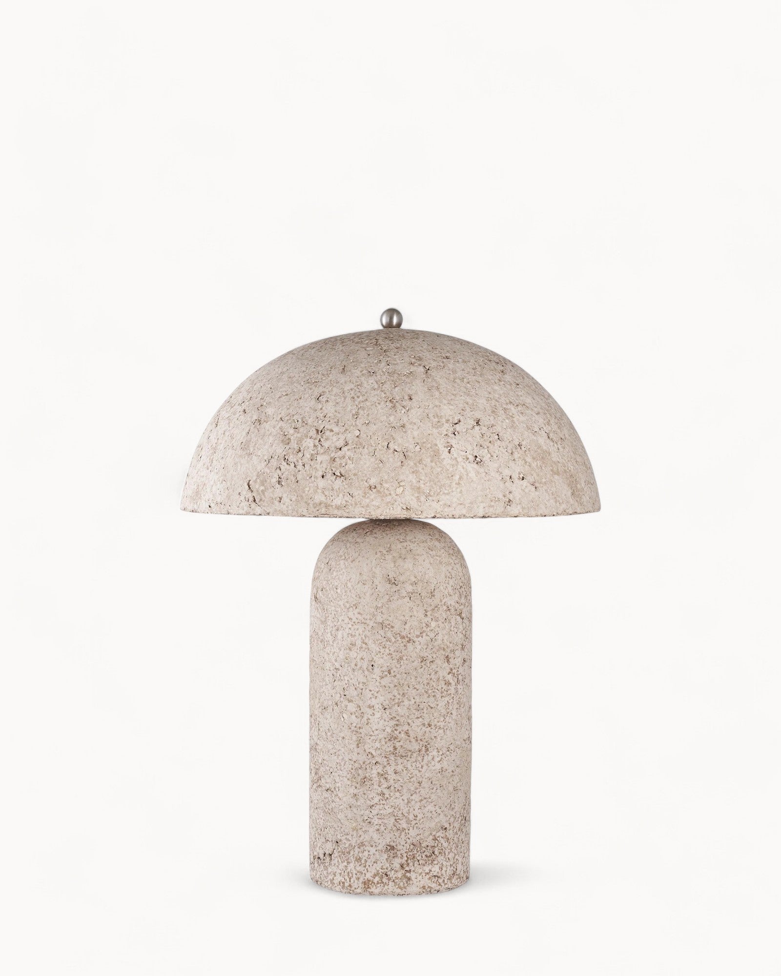 Astley Table Lamp – Stone Grey Paper-Mâché Design with 150 cm Cable