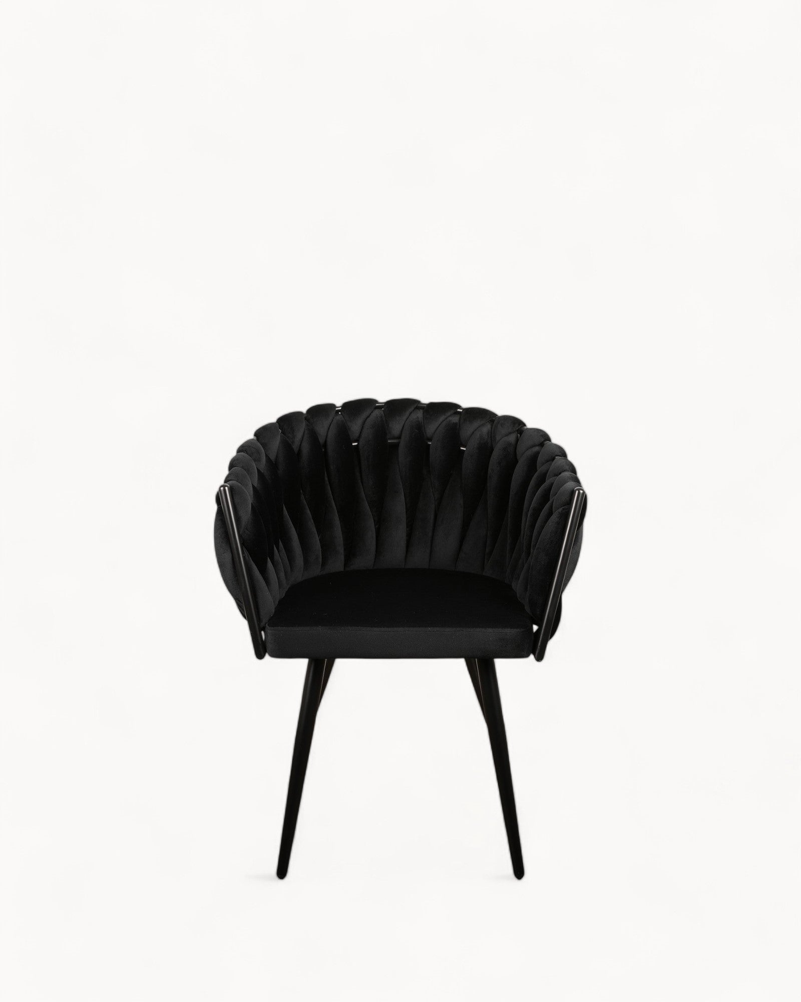 Wave Chair - Modern Dining Chair - Black - Set of 2