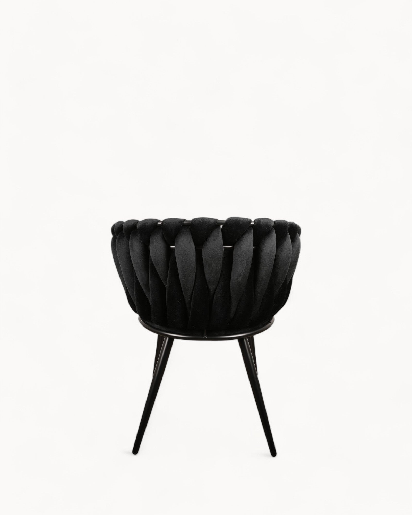 Wave Chair - Modern Dining Chair - Black - Set of 2