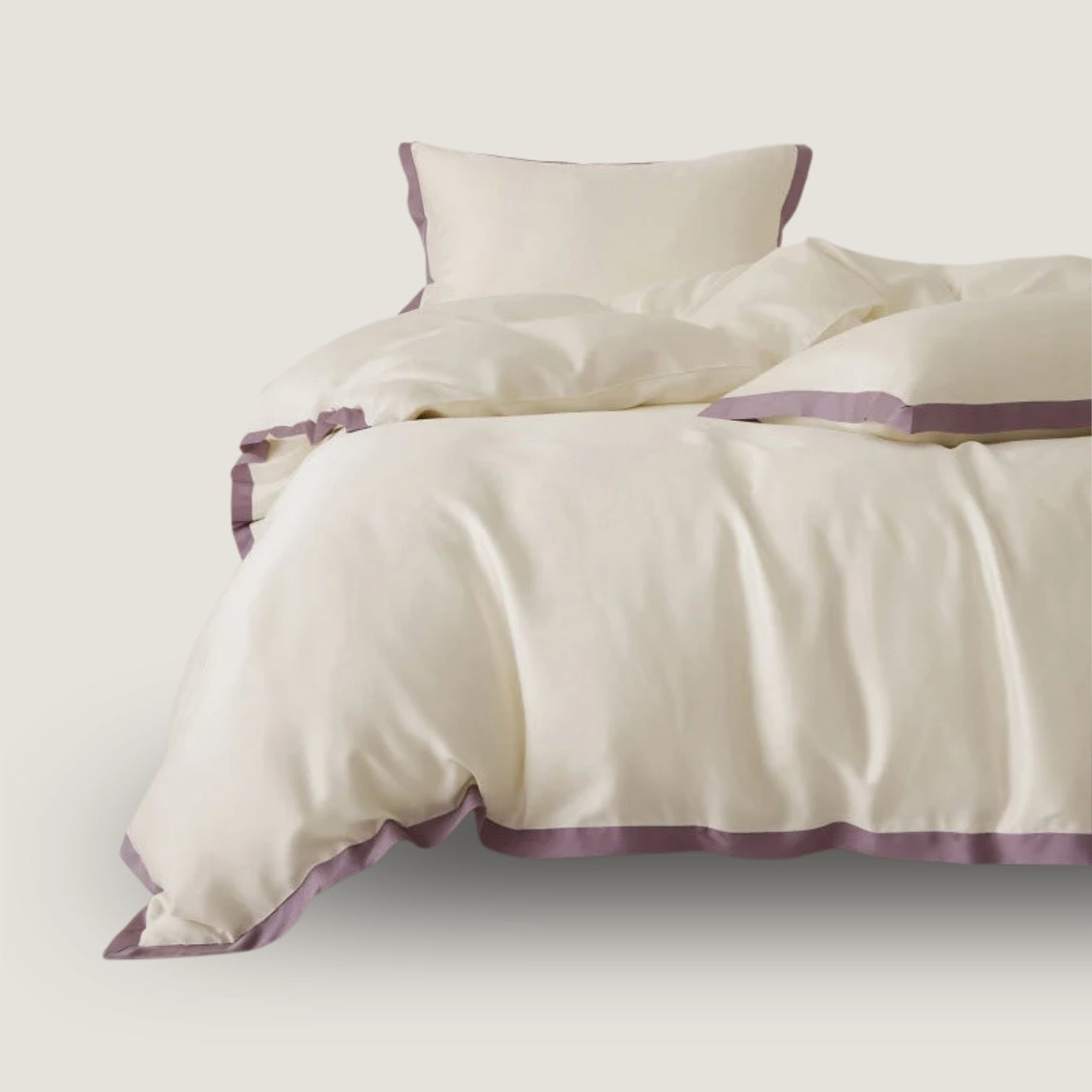 Premium Tencel Bedding Set with Elegant Patchwork Look