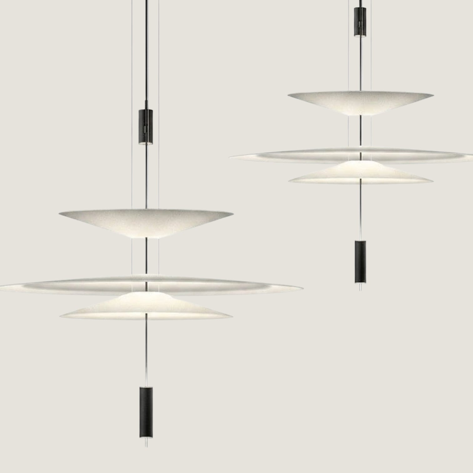 Multi-Layer Italian Saucer Pendant Light