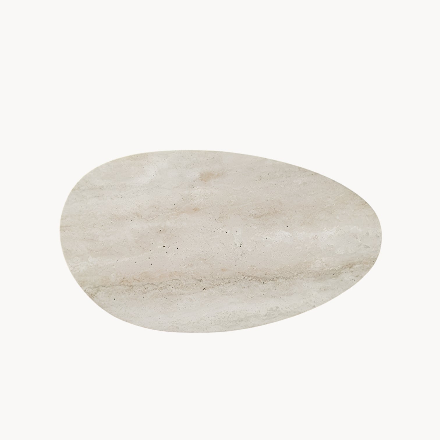 Decorative Travertine Tray – Organic Form