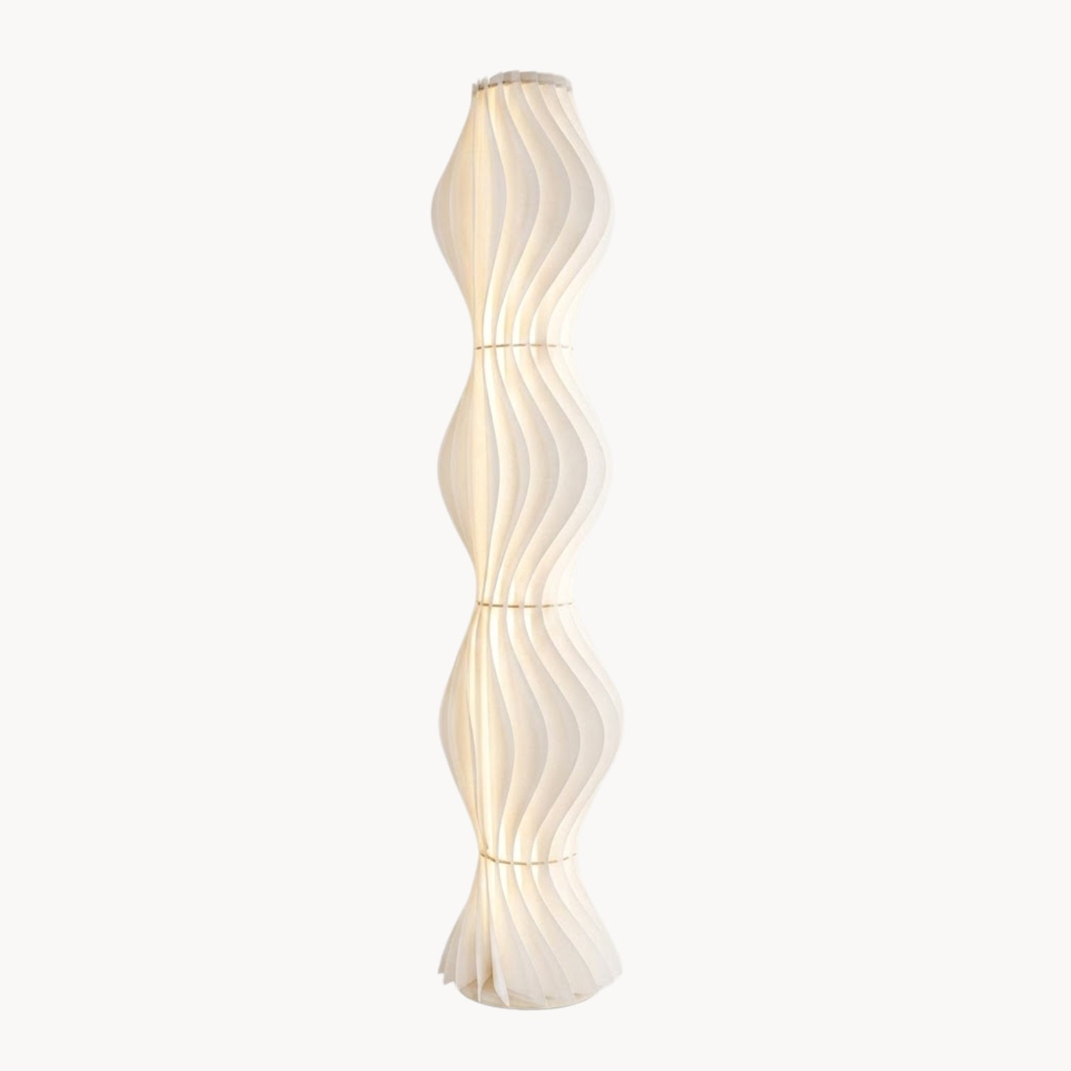 Elegant Floor Lamp in Wave Design with Decorative Light Structure