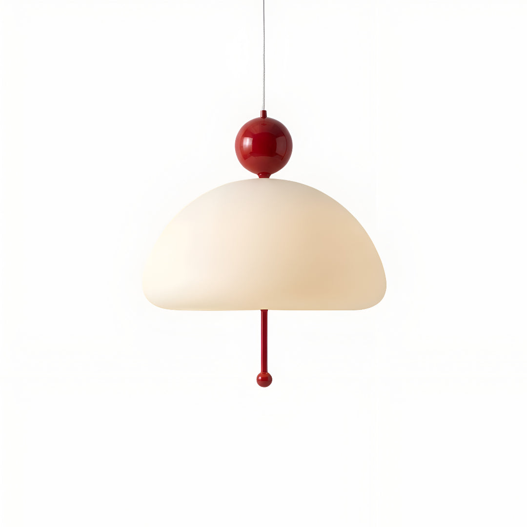 French Vintage Glass Pendant Bedside Light