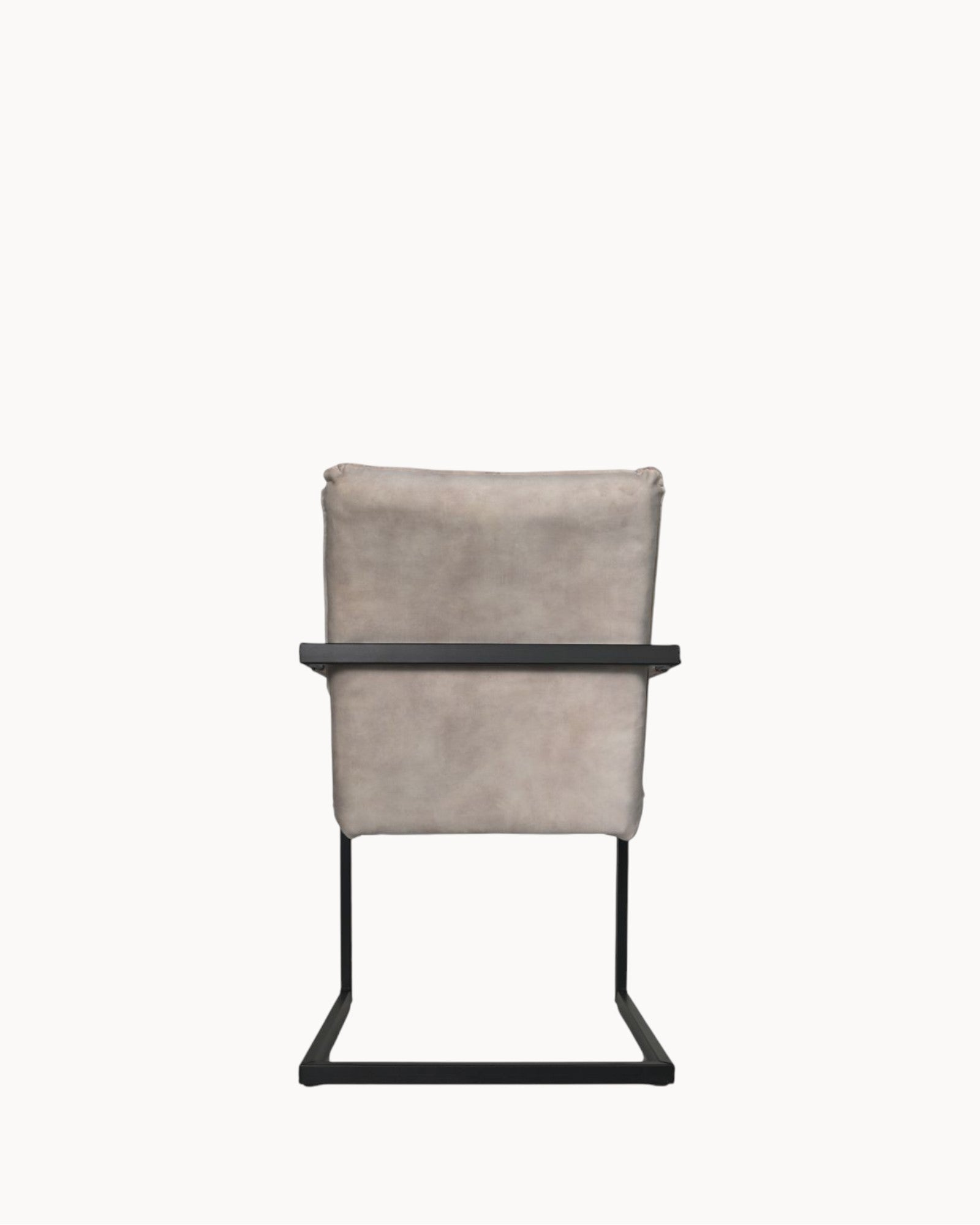 Boston Dining Chair, Set of 2 – Natural/Black – Metal Frame – 56×68×89 cm