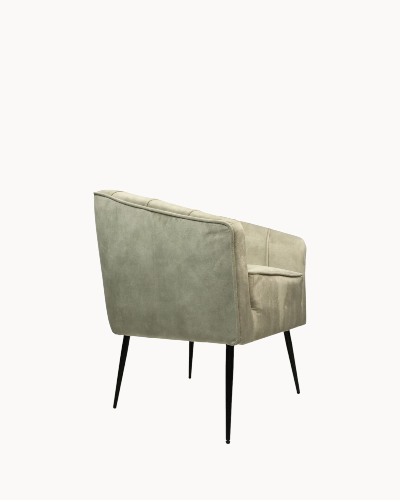 Dining Chair - HSM Collection Chester - White/Black - Fabric/Metal